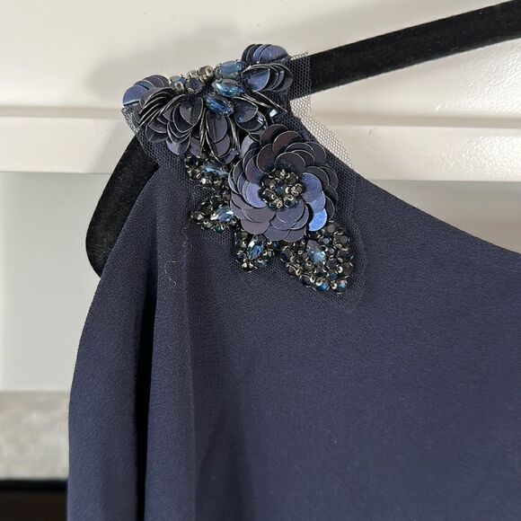 Teri Jon by Rickie Freeman Dress Size 20 NEW with tags NAVY - Picture 4 of 10